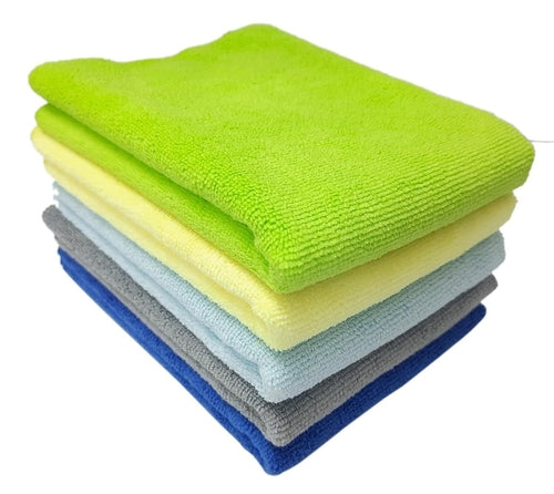 5 Pcs Microfiber Kitchen Cleaning Cloths Set