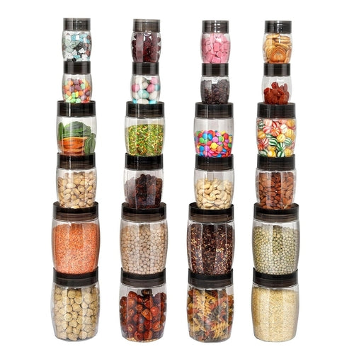 Multipurpose Kitchen Storage Set of 24 – Brown